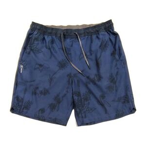 ROARK Run Amok Black Athletic Shorts Mens Large Bat Print  Gym Running Unlining